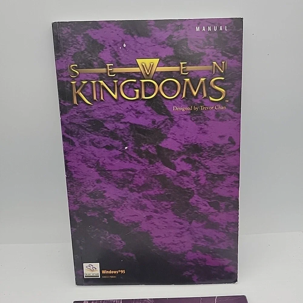 Seven Kingdoms‎ (PC, 1997) Game CD Interactive W/ Manual